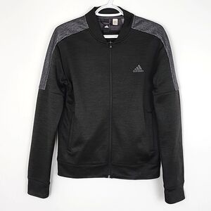 Adidas Climawarm Bomber Jacket  Running Athletic Black Grey Breathable Size M